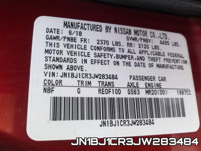 JN1BJ1CR3JW283484 фото 2