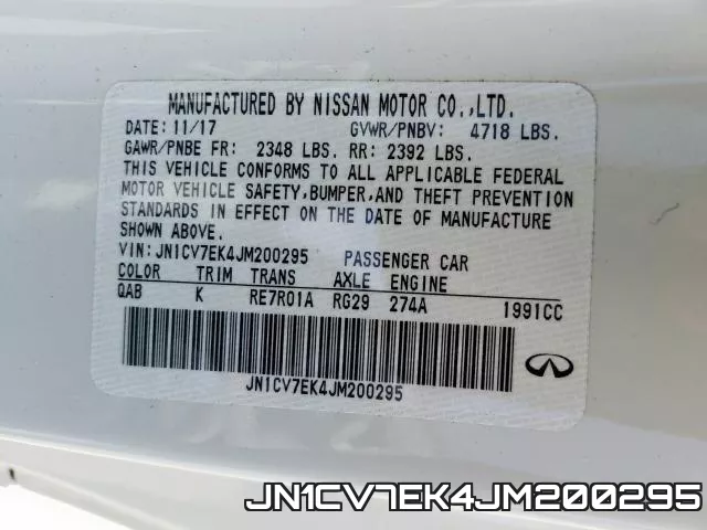 JN1CV7EK4JM200295 фото 2