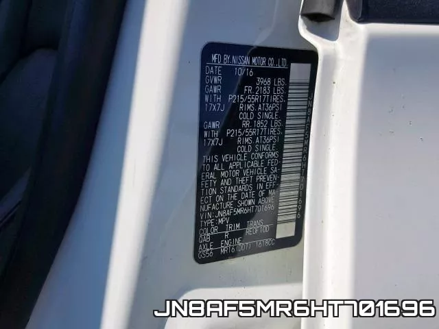 JN8AF5MR6HT701696 фото 2