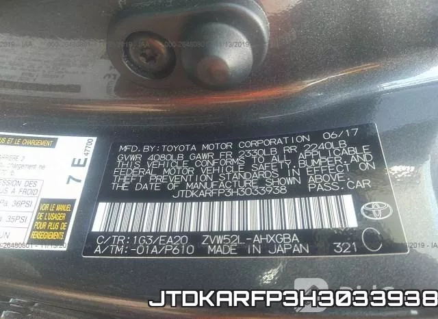 JTDKARFP3H3033938 фото 10