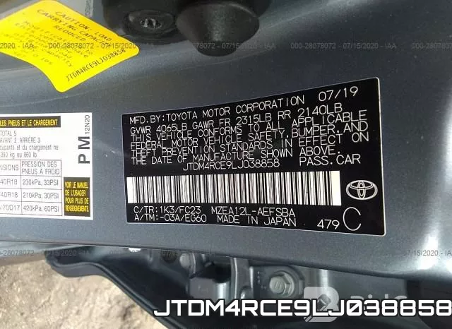 JTDM4RCE9LJ038858 фото 10
