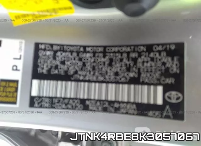 JTNK4RBE8K3057067 фото 10