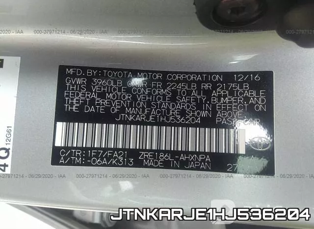 JTNKARJE1HJ536204 фото 10
