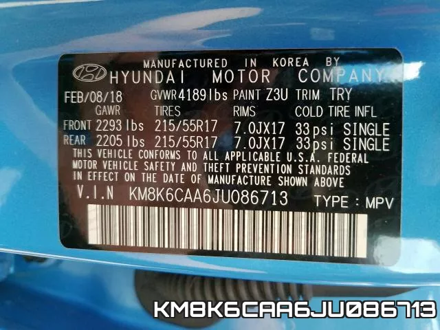 KM8K6CAA6JU086713 фото 2