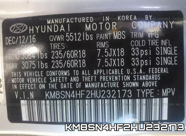 KM8SN4HF2HU232173 фото 10
