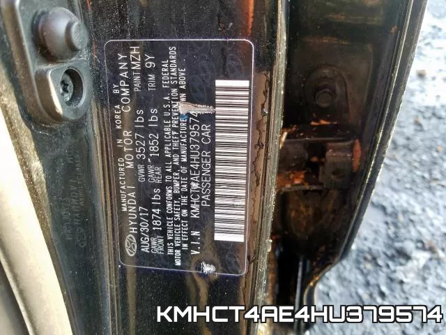 KMHCT4AE4HU379574 фото 2