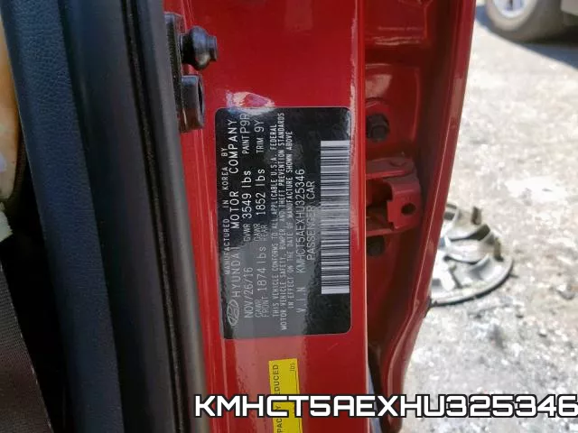 KMHCT5AEXHU325346 фото 2