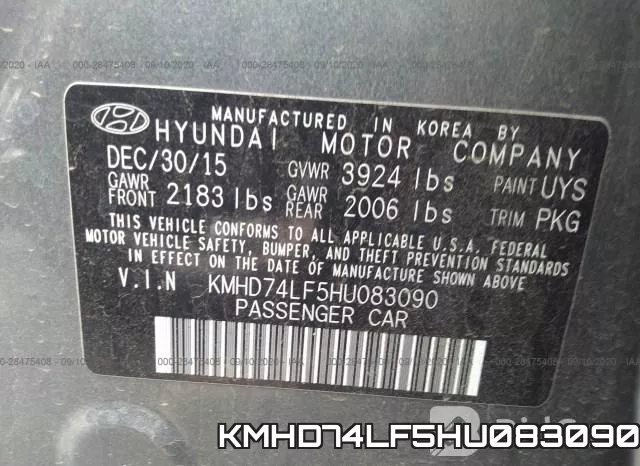 KMHD74LF5HU083090 фото 10