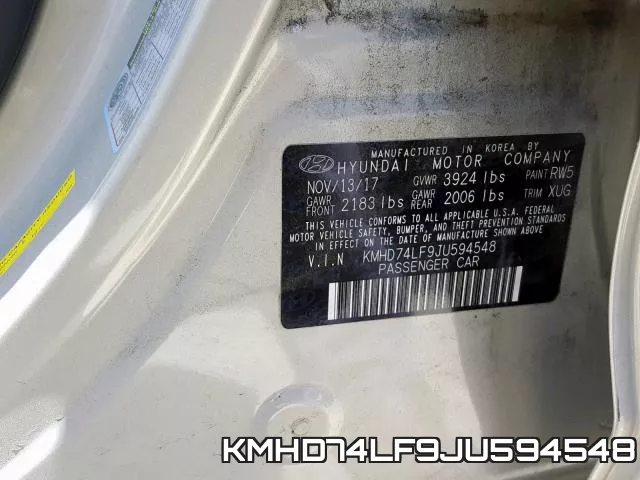 KMHD74LF9JU594548 фото 2