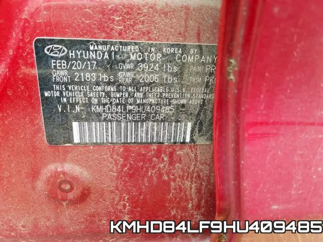 KMHD84LF9HU409485 фото 2