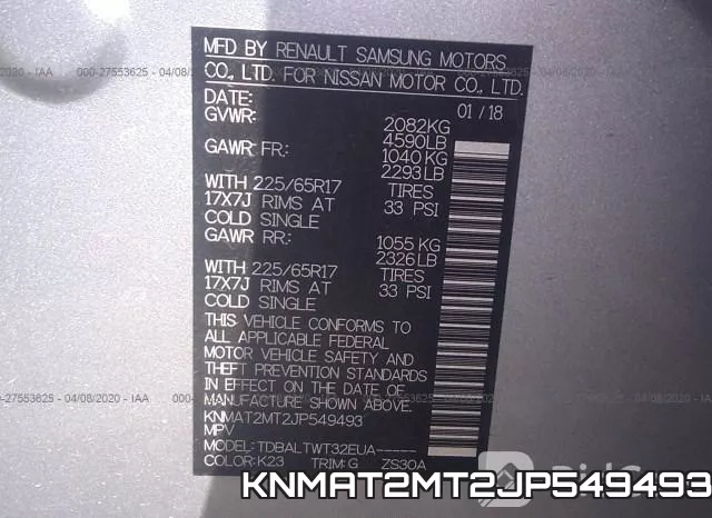 KNMAT2MT2JP549493 фото 10
