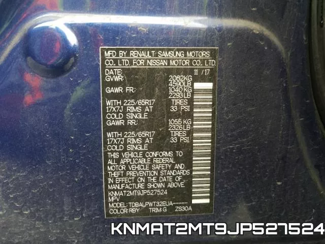 KNMAT2MT9JP527524 фото 2