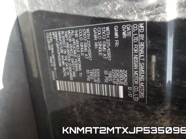 KNMAT2MTXJP535096 фото 2