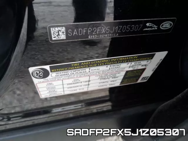 SADFP2FX5J1Z05307 фото 2