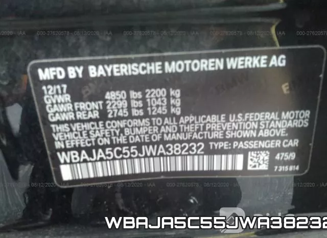 WBAJA5C55JWA38232 фото 10
