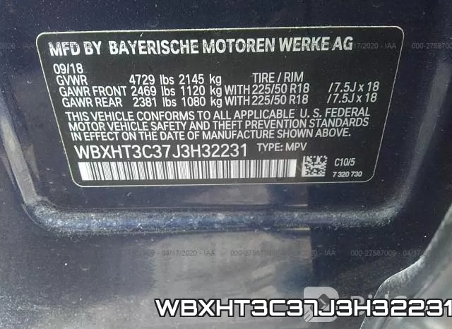 WBXHT3C37J3H32231 фото 10