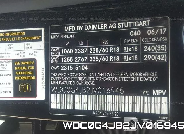 WDC0G4JB2JV016945 фото 10