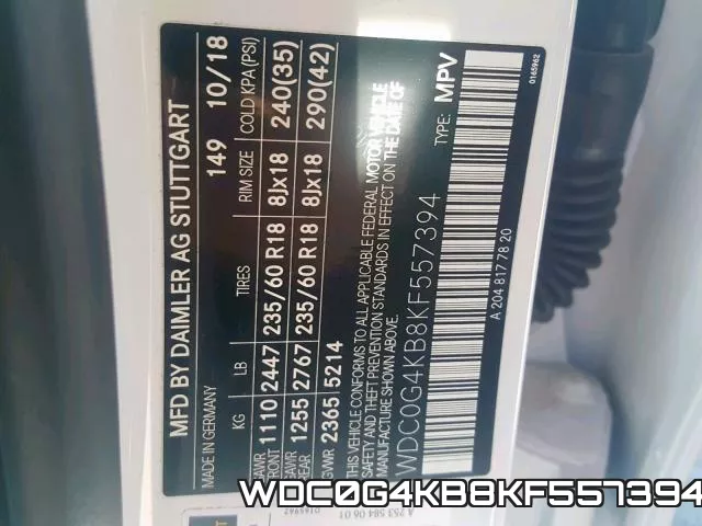 WDC0G4KB8KF557394 фото 2