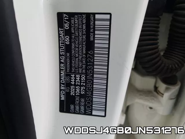 WDDSJ4GB0JN531276 фото 2