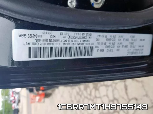 1C6RR7MT1HS755143 фото 2