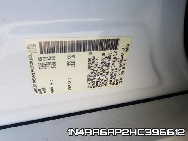 1N4AA6AP2HC396612 фото 2