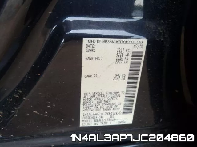 1N4AL3AP7JC204860 фото 2