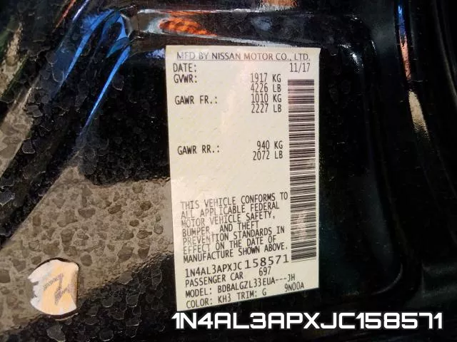 1N4AL3APXJC158571 фото 2