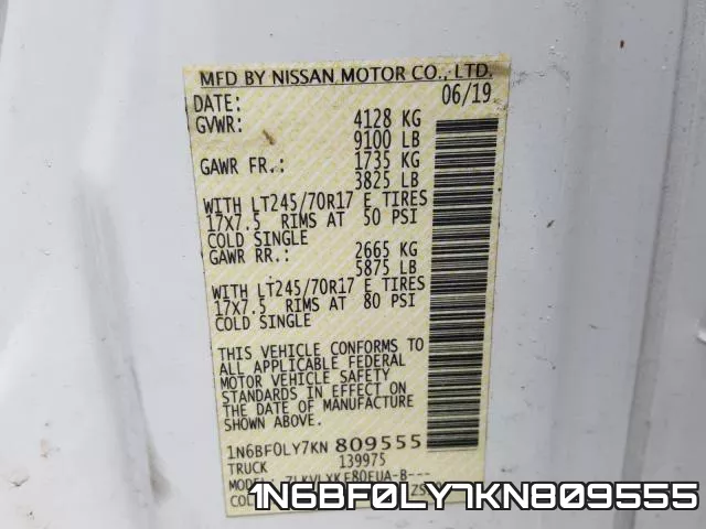 1N6BF0LY7KN809555 фото 2