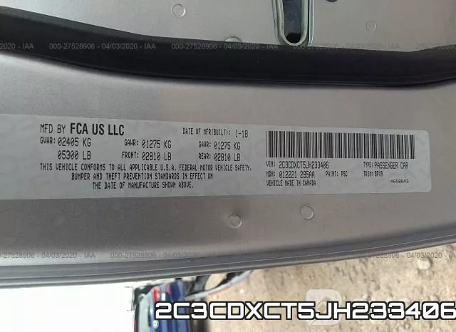 2C3CDXCT5JH233406 фото 10