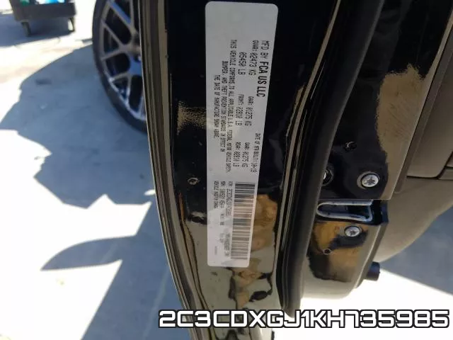 2C3CDXGJ1KH735985 фото 2