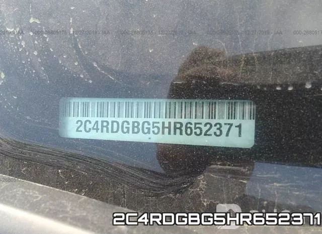 2C4RDGBG5HR652371 фото 10