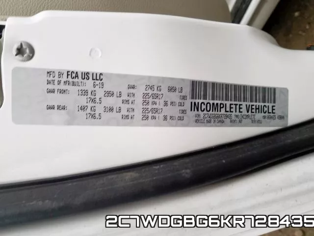 2C7WDGBG6KR728435 фото 2