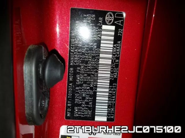 2T1BURHE2JC075100 фото 2