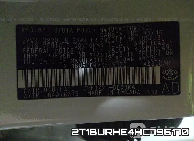 2T1BURHE4HC795170 фото 10