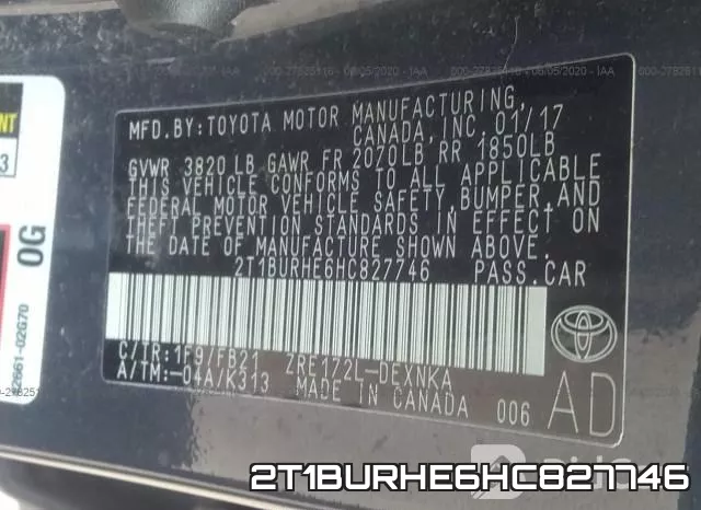 2T1BURHE6HC827746 фото 10