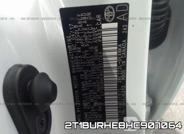 2T1BURHE8HC907064 фото 10