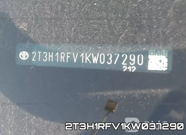 2T3H1RFV1KW037290 фото 10