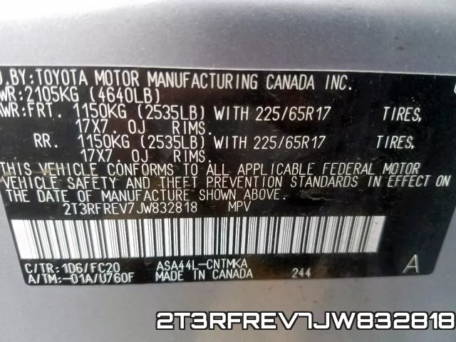 2T3RFREV7JW832818 фото 2