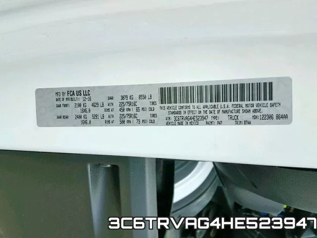 3C6TRVAG4HE523947 фото 2