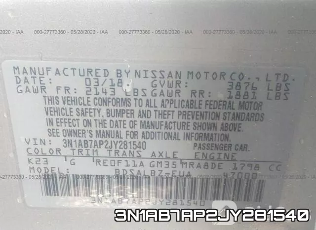 3N1AB7AP2JY281540 фото 10