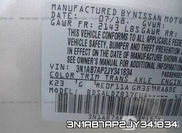 3N1AB7AP2JY341834 фото 10