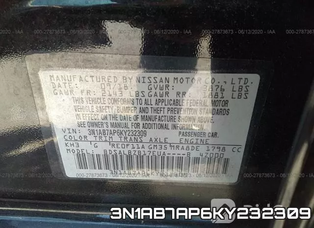 3N1AB7AP6KY232309 фото 10