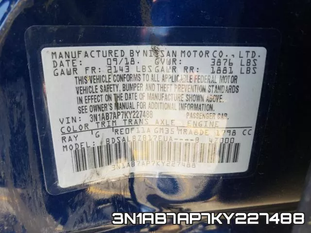 3N1AB7AP7KY227488 фото 2