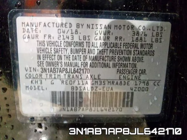 3N1AB7AP8JL642170 фото 2