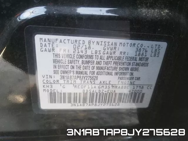3N1AB7AP8JY275628 фото 2