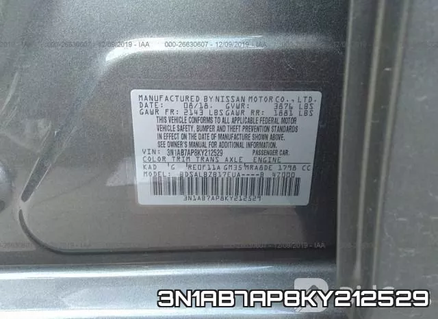 3N1AB7AP8KY212529 фото 10