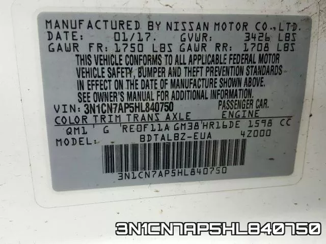 3N1CN7AP5HL840750 фото 2