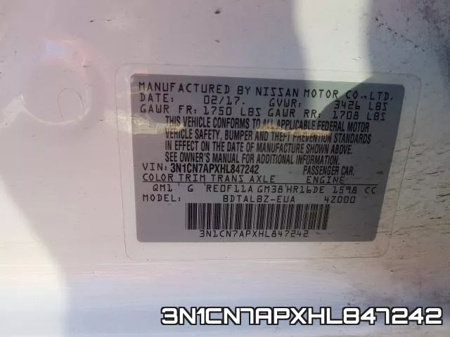 3N1CN7APXHL847242 фото 2