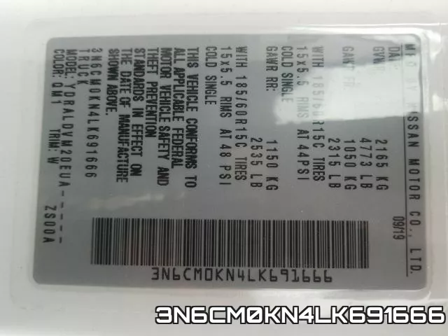 3N6CM0KN4LK691666 фото 2