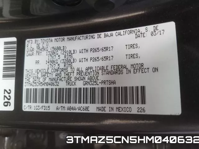 3TMAZ5CN5HM040632 фото 2